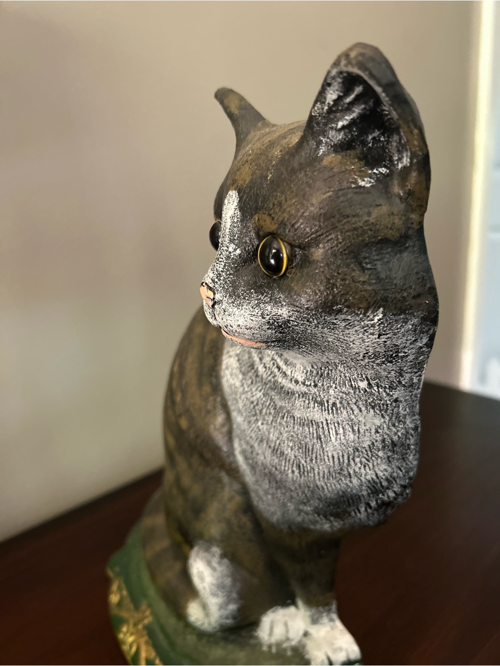 Vintage Door Stop Tabby Cat Heavy Iron - Picture 7 of 10